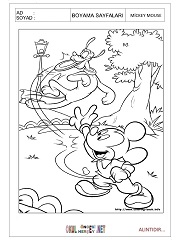 Mickey Mouse boyama sayfaları